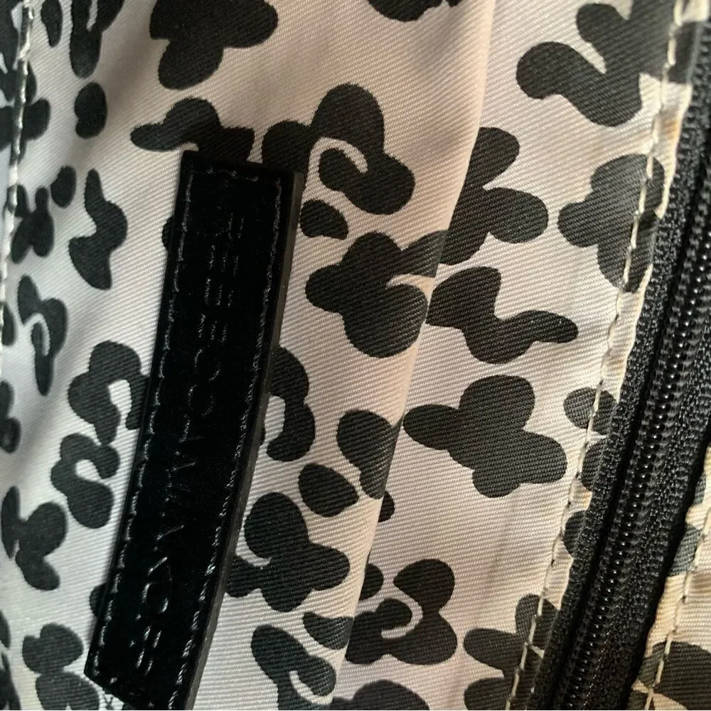 REBECCA MINKOFF BLACK LEATHER SATCHEL BAG